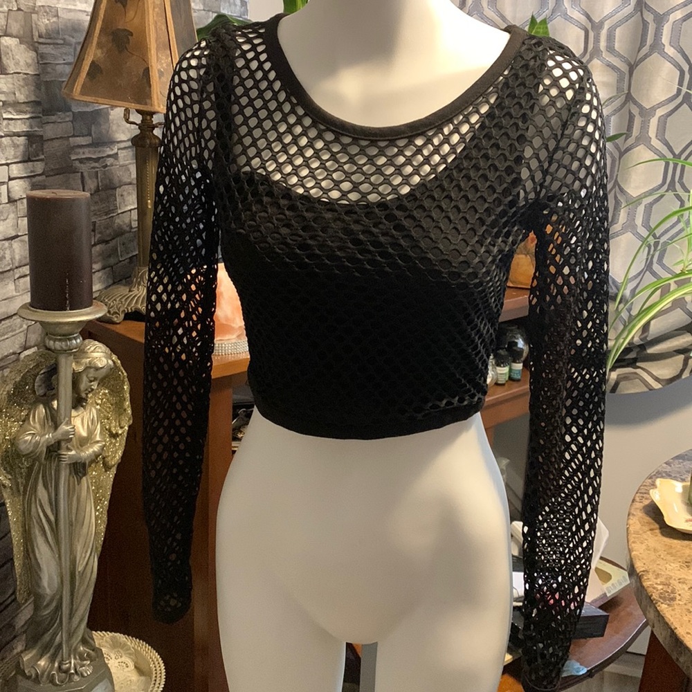 Black lined with tank mesh top from Kim Kardashian collection!!